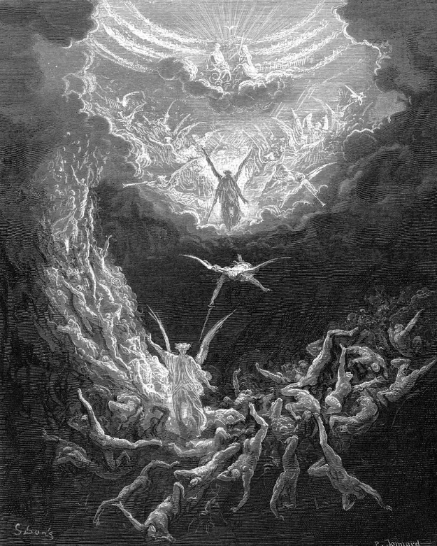 llustrasjon fra Gustave Dore La Bible (1866) Jugement dernier (Dommedag)